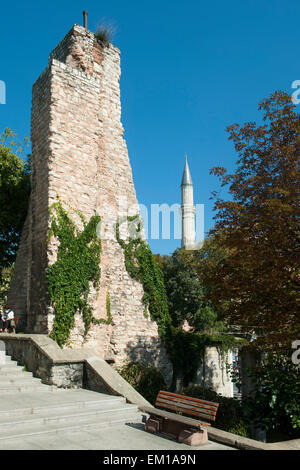 Turquie, Istanbul, Sultanahmet, Wasserturm über der Zisterne Yerebatan Banque D'Images