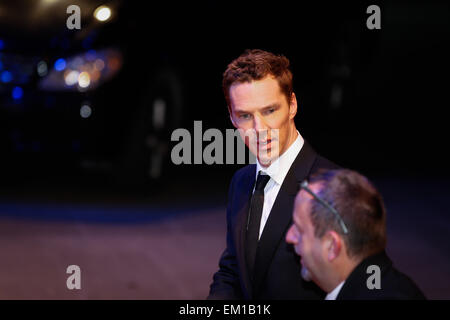 Shanghai, Chine. Apr 15, 2015. L'acteur Benedict Cumberbatch assiste à Laureus World Sports Awards à Shanghai, Chine, le 15 avril 2015. Credit : Panda Eye/Alamy Live News Banque D'Images