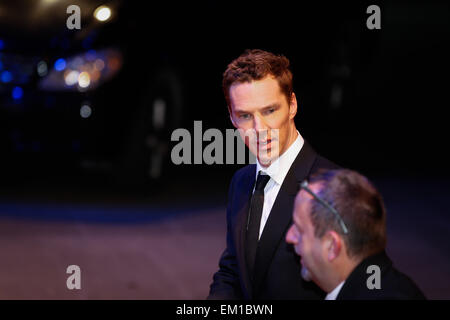 Shanghai, Chine. Apr 15, 2015. L'acteur Benedict Cumberbatch assiste à Laureus World Sports Awards à Shanghai, Chine, le 15 avril 2015. Credit : Panda Eye/Alamy Live News Banque D'Images