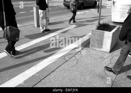 La documentation de transport public et son intimité à Bratislava. Banque D'Images