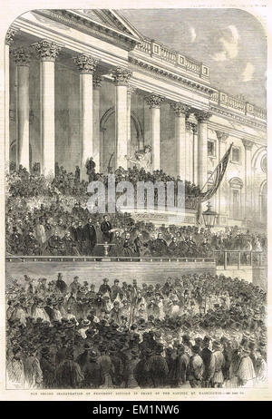 Deuxième investiture présidentielle de Abraham Lincoln 1865 Banque D'Images