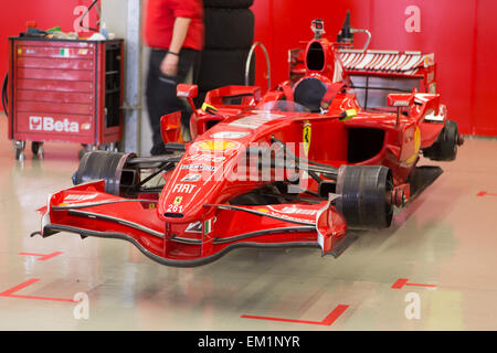 ISTANBUL Turquie 26 octobre 2014 F1 garage voiture Ferrari Racing Days Circuit d'Istanbul Park Banque D'Images