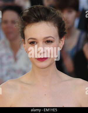 London, UK, UK. Apr 15, 2015. Carey Mulligan assiste à la première mondiale de '' loin de la foule" à BFI Southbank. © Ferdaus Shamim/ZUMA/Alamy Fil Live News Banque D'Images