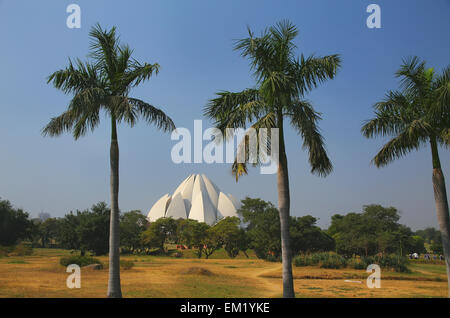 Temple du Lotus à New Delhi, en Inde. C'est le Temple mère du sous-continent indien et est devenu un autre éminent Banque D'Images