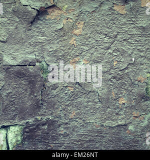 L'écaillage de la peinture sur mur seamless texture. Type de matériau rustique grunge. Arrière-plan coloré Banque D'Images