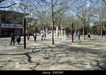 St Martins square dans le centre-ville de Basildon. Banque D'Images
