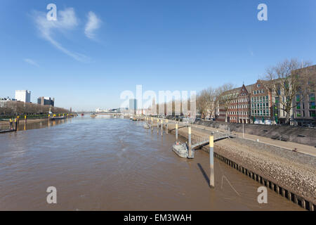 Weser dans la ville de Bremen, Allemagne Banque D'Images