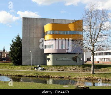 Groningen. April-05-2015. Wall House conçu par l'architecte John Hedjuk dans la ville de Groningen. Pays-bas Banque D'Images