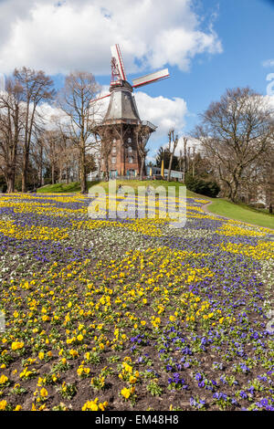 Moulin historique dans la ville de Bremen, Allemagne Banque D'Images