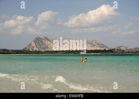 La plage de la Cinta (Spiaggia La Cinta) à San Teodoro en Sardaigne, Italie Banque D'Images