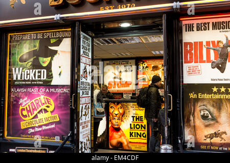 Discount Theatre Ticket box office à Leicester Square à Londres, Royaume-Uni Banque D'Images