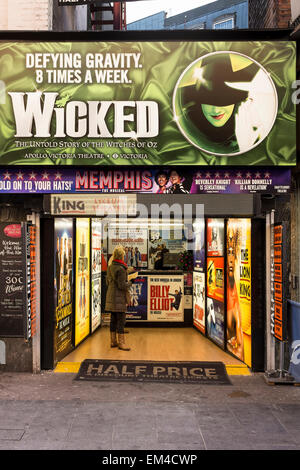 Discount Theatre Ticket box office à Leicester Square à Londres, Royaume-Uni Banque D'Images