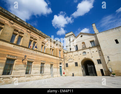 Église de Saint Jean l'Évangéliste ou San Giovanni Evangelista dans le centre de Lecce, Pouilles, Italie Banque D'Images