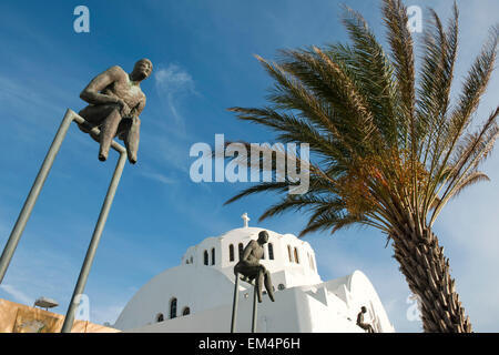 Spanien, Canaries, Santorin, Fira, Kathedrale Ypapanti orthodoxe Banque D'Images