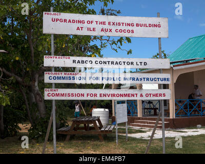 L'île aux Cocos, l'île sanctuaire pour les oiseaux de mer , Rodrigues, Maurice, Banque D'Images