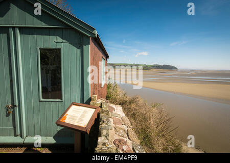 Dylan Thomas écrit Shed Carmarthenshire Carmarthen Wales Banque D'Images