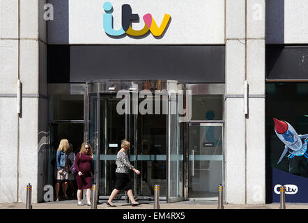 Centre de Télévision / ITV Studios - Rez-de, South Bank, Londres Banque D'Images