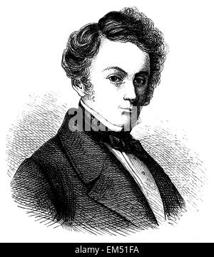 Gustav Albert Lortzing (né le 23 octobre 1803, est décédé le 21 janvier 1851) Banque D'Images