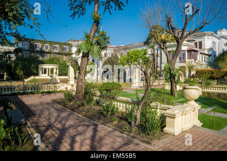 Matin vue sur Katmandou garden of dreams Banque D'Images