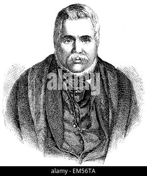 Joseph Christian Freiherr von Zedlitz (né le 28 février 1790 , décédé le 16 mars 1862 ) Banque D'Images