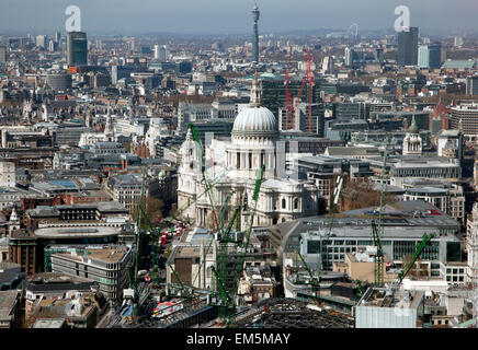 Sky Garden à Londres a skyscraper Walkie-Talkie prétend être le plus grand jardin au Royaume-Uni Banque D'Images