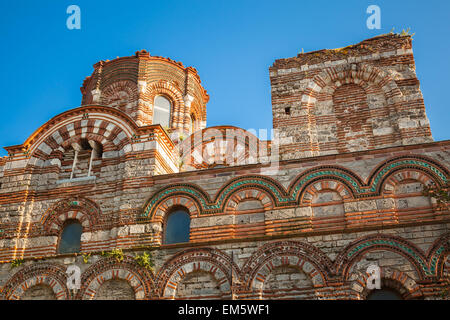 L'Église ruinée de Christ Pantokrator, dans la vieille ville historique de Nessebar, Bulgarie. Côte de la mer Noire Banque D'Images