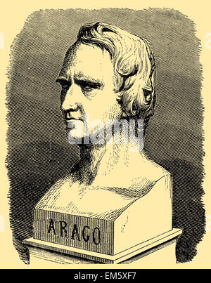 François Arago (1786-1853), un mathématicien français, physicien, astronome, homme politique et Banque D'Images