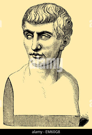 Marcus Junius Brutus (Juin 85 BC - Octobre 42 avant J.-C.), homme politique de la République romaine tardive, et l'un des meurtriers de César Banque D'Images