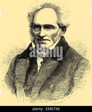 Arthur Schopenhauer (1788 - 1860), philosophe allemand Banque D'Images