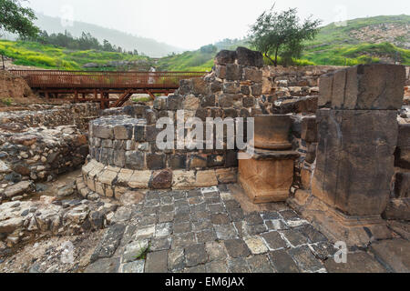 Ruines de l'antique Israël, Tibère sur mer de Galilée ; Tibère ancienne Banque D'Images