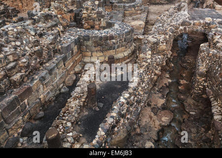 Ruines de l'antique Israël, Tibère sur mer de Galilée ; Tibère ancienne Banque D'Images