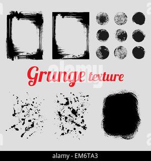 Vector Grunge textures (images, textures, éclaboussure texture frottis, éléments de design) Illustration de Vecteur