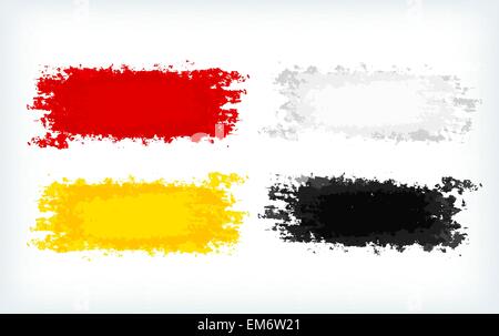 Ensemble de quatre textures vector grunge Illustration de Vecteur