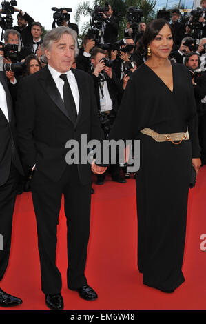 Robert De Niro et sa femme Grace Hightower au gala d'examen préalable type 'Madagascar 3:Europe's Most Wanted' à la 65e Festival de Cannes. 18 mai 2012 Cannes, France Photo : Jaguar Banque D'Images