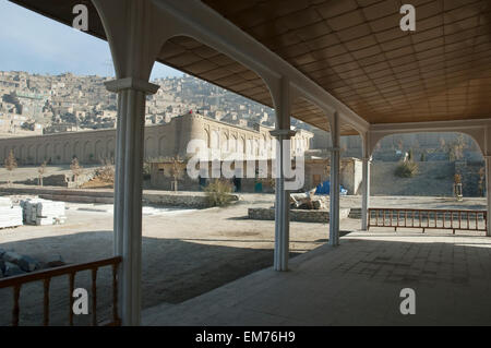 Portique pavillon Bagh-I-Babur Shah (Babur's Garden) - Kaboul, Afghanistan, Banque D'Images