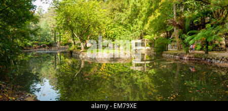 Alfred Nicholas Memorial Gardens Lake, Sherbrooke Banque D'Images