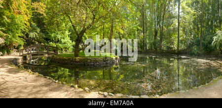 Alfred Nicholas Memorial Gardens Lake, Sherbrooke Banque D'Images