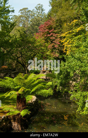 Alfred Nicholas Memorial Gardens Lake, Sherbrooke Banque D'Images