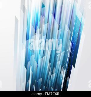 Abstract vector background avec blue lines droites Illustration de Vecteur