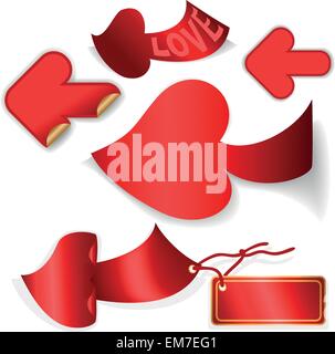 flèches rouges Illustration de Vecteur