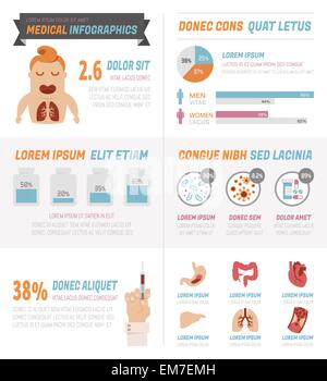 Infographies médicales Illustration de Vecteur