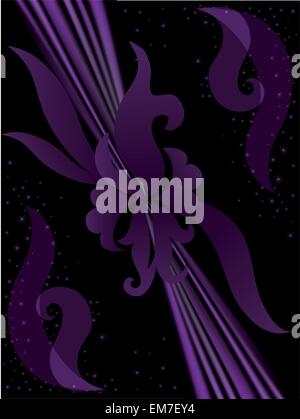 Purple floral background Illustration de Vecteur