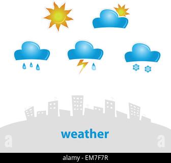 Icône météo Illustration de Vecteur