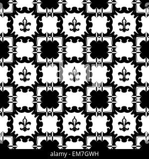 Motif en noir et blanc Illustration de Vecteur