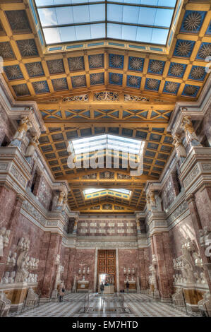 Walhalla Temple intérieur, de Donaustauf, Haut-Palatinat, en Bavière, Allemagne Banque D'Images