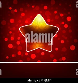 L'étoile de Noël sur fond d'or. EPS 8 Illustration de Vecteur