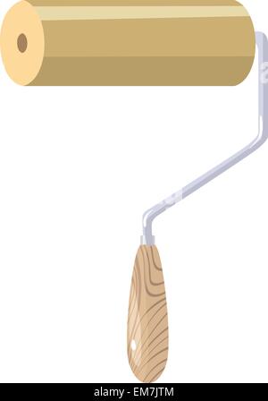 Rouleau à peinture Illustration de Vecteur