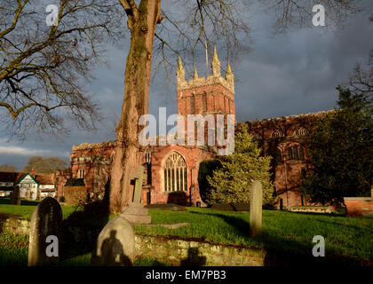 Église de la Sainte Croix l'église paroissiale de Crediton Banque D'Images