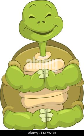 Funny tortue Illustration de Vecteur