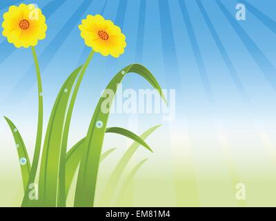 Fond fleur Illustration de Vecteur